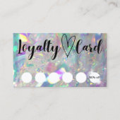 Iridescent Angel Tinsel Customer Loyalty Kaart Visitekaartje (Voorkant)