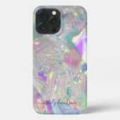 Iridescent Angel Tinsel Modern Glam iPhone Case iPhone Hoesje (Achterkant)