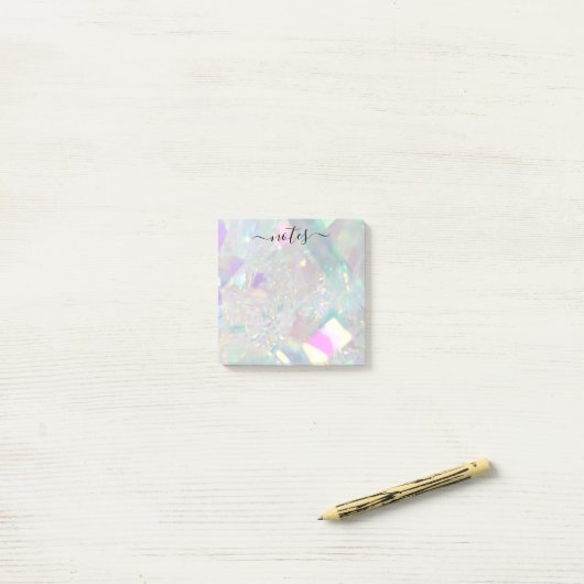 Iridescent Angel Tinsel Modern Glam Note Pad (Op bureau)