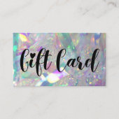 Iridescent Angel Tinsel Store Gift Kaarten Visitekaartje (Voorkant)