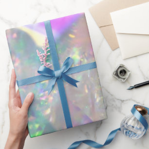 Iridescent Angel Tinsel Wrapping Paper Cadeaupapier