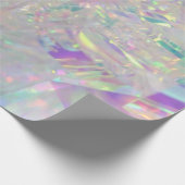 Iridescent Angel Tinsel Wrapping Paper Cadeaupapier (Hoek)