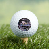 Iridescent Anime Horror: Liquid Smile Monster Golfballen (Insitu Shirt)