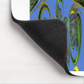 Iridescent Art Print met Gouden Abstract Design Muismat (Hoek)