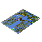 Iridescent Art Print met Gouden Abstract Design Notitieboek (Linkerzijde)