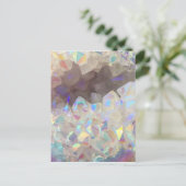 Iridescent Aura Crystals Briefkaart (Staand voorkant)