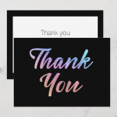 Iridescent Bedankkaart (Voorkant / Achterkant)