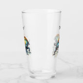 Iridescent Beetle in Waterverf, op maat Glas (Links)
