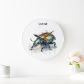 Iridescent Beetle in Waterverf, op maat Grote Klok (Huis)