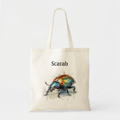 Iridescent Beetle in Waterverf, op maat Tote Bag (Voorkant)