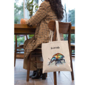Iridescent Beetle in Waterverf, op maat Tote Bag