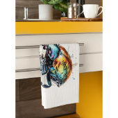 Iridescent Beetle in Waterverf Theedoek