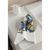 Iridescent Beetle in Waterverf Theedoek