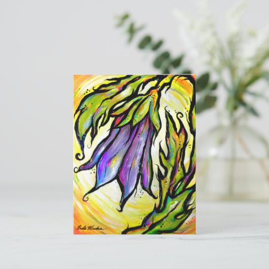 Iridescent Bell Briefkaart (Staand voorkant)