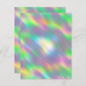  Iridescent Blank Kaart voor elke gebeurtenis (Voorkant / Achterkant)