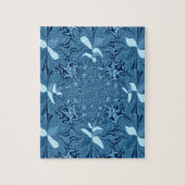 Iridescent blauw. legpuzzel (Verticaal)