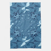 Iridescent blauw. theedoek (Verticaal)