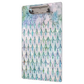 Iridescent blauwgroen Glitter Mermaid Fish Scales Klembord (Links)