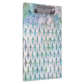 Iridescent blauwgroen Glitter Mermaid Fish Scales Klembord (Rechts)
