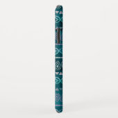 Iridescent Blauwgroen Green Boho Hand getekend pat Case-Mate iPhone Case (Achterkant/rechts)