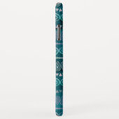 Iridescent Blauwgroen Green Boho Hand getekend pat Case-Mate iPhone Case (Achterkant/rechts)