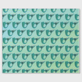 Iridescent Blauwgroen Mermaid Tails Pattern Cadeaupapier (Vlak)
