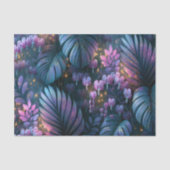 Iridescent Bloedend Hart Botanische Decoupage Tissuepapier (Voorkant)