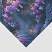 Iridescent Bloedend Hart Botanische Decoupage Tissuepapier (Detail)