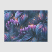 Iridescent Bloedend Hart Botanische Decoupage Tissuepapier (Voorkant)