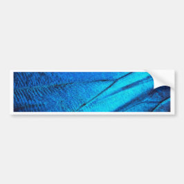 Iridescent Blue Butterfly Wing Bumpersticker