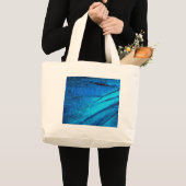 Iridescent Blue Butterfly Wing Grote Tote Bag (Voorkant (product))