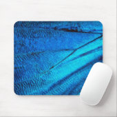 Iridescent Blue Butterfly Wing Muismat (Met muis)