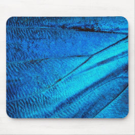 Iridescent Blue Butterfly Wing Muismat