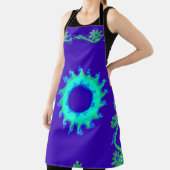 Iridescent blue floral summertime schort (Insitu)