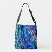 Iridescent Blue Green Paars, prachtig Crossbody Tas (Achterkant)