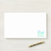 *~* Iridescent Blue Green & Turquoise Reiki Post-it® Notes (Op bureau)