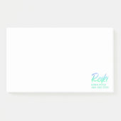 *~* Iridescent Blue Green & Turquoise Reiki Post-it® Notes (Voorkant)