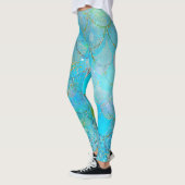  Iridescent Blue Shimmer Mermaid Scales Leggings (Links)