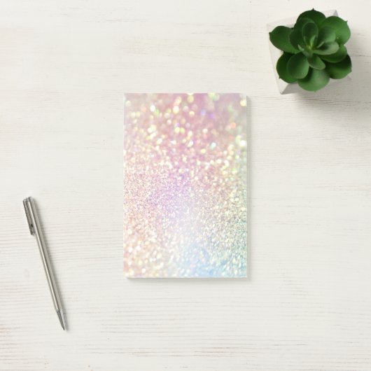 Iridescent Bokeh & Faux Glitter 1 Post-it® Notes (Kantoor)
