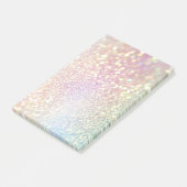 Iridescent Bokeh & Faux Glitter 1 Post-it® Notes (Schuin)