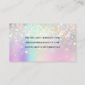 Iridescent Bokeh Glow | QR-scan Visitekaartje (Achterkant)