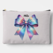 Iridescent Bow Gepersonaliseerde Accessoirezak Etui (Voorkant)