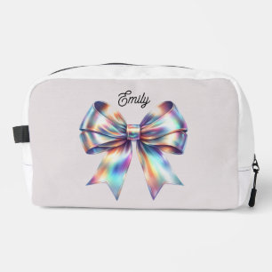Iridescent Bow Gepersonaliseerde Accessoirezak Toilettasje