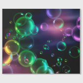 Iridescent bundel op zwart cadeaupapier (Vlak)