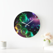 Iridescent bundel op zwart grote klok (Huis)