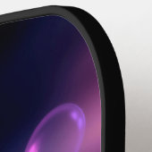 Iridescent bundel op zwart pickleball paddle (Links Detail)