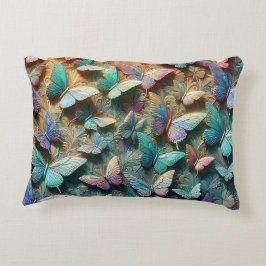 Iridescent Butterfly Garden Accent Kussen
