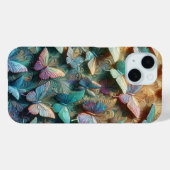 Iridescent Butterfly Garden Case-Mate iPhone Case (Achterkant (horizontaal))