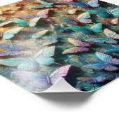 Iridescent Butterfly Garden Foto Afdruk (Hoek)