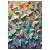 Iridescent Butterfly Garden Klembord (Achterkant)